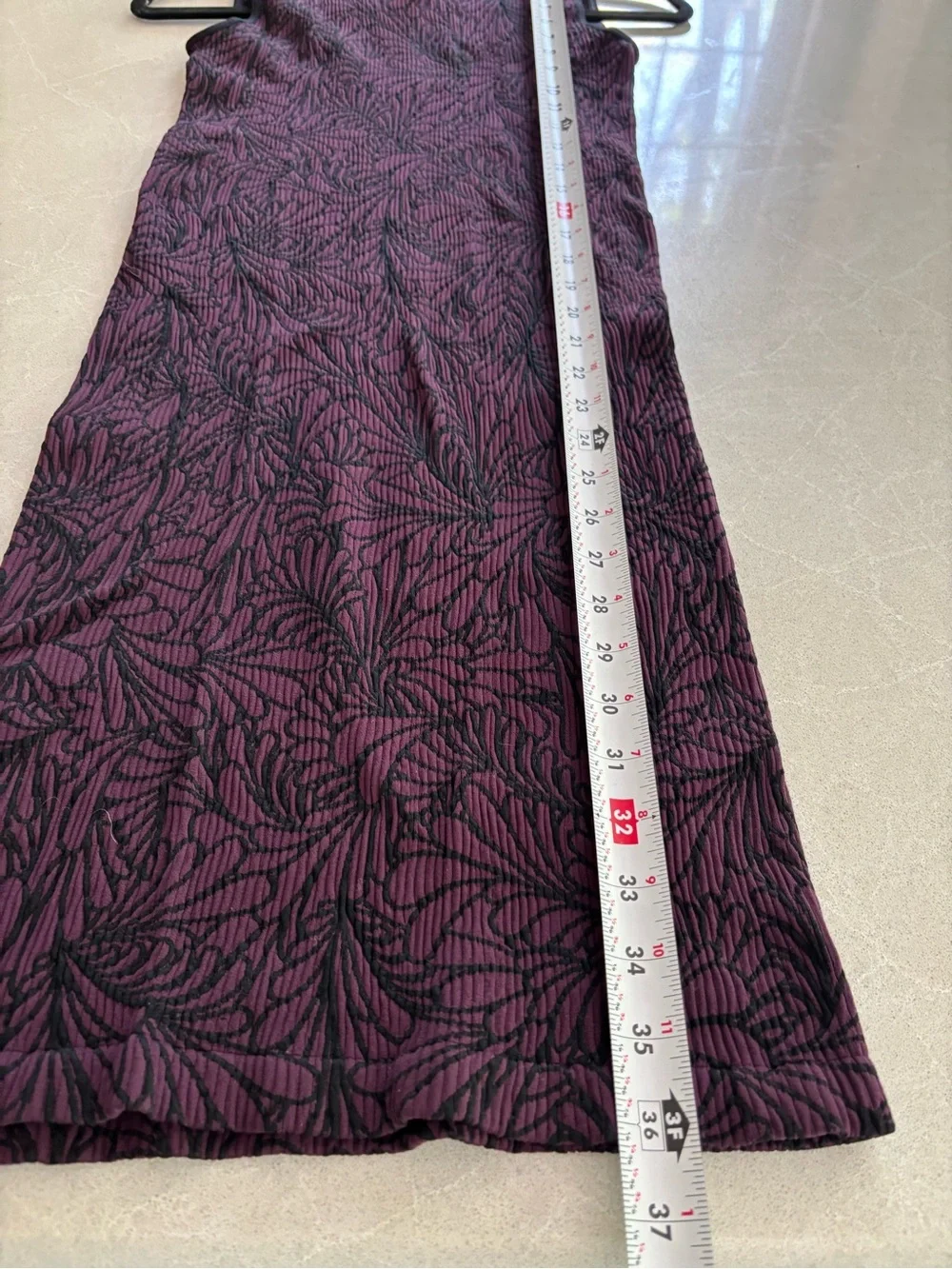 Marciano Seamless Mock Neck Turtleneck Midi Dress Exotic Orchid Plum S/M Vintage - Picture 4 of 9